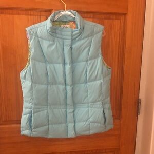 Lilly Pulitzer Reversible Tropical Print Puffer vest